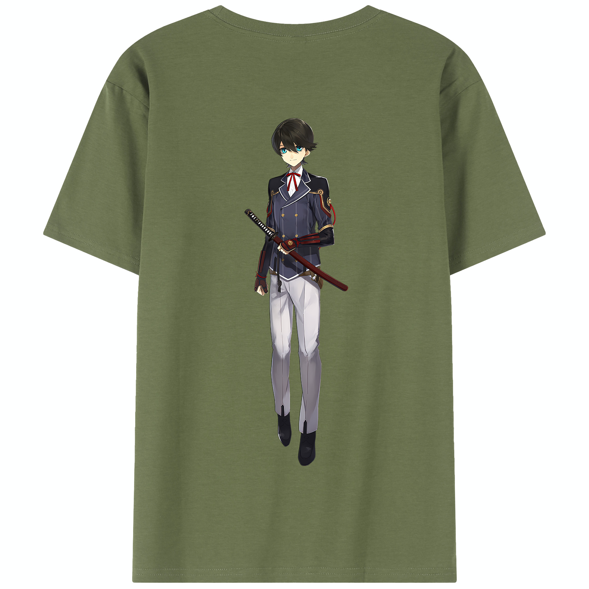 （画像用） 刀剣乱舞 Touken Ranbu 綿100％半袖Tシャツ（背面プリント）